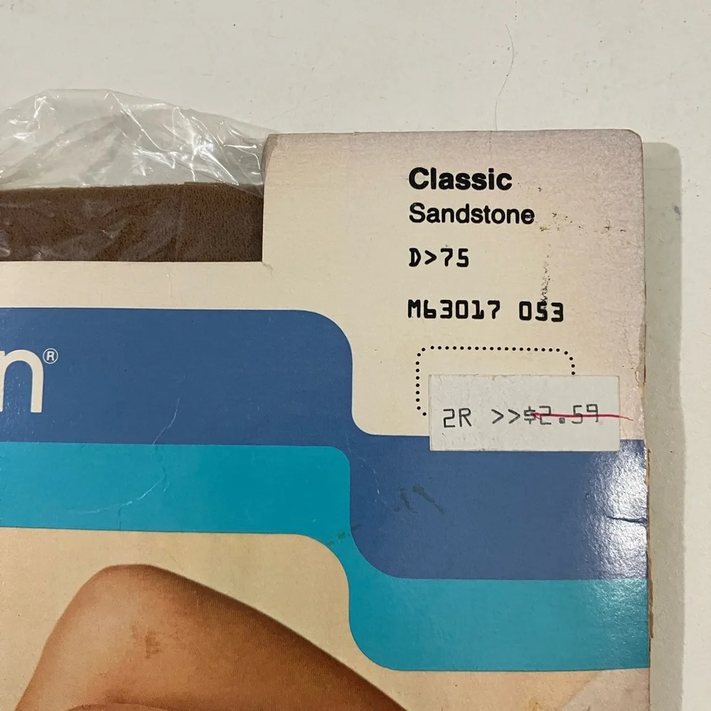 Vintage Sears Cling-alon Thi-Top stockings Sandstone Classic Fit NOS